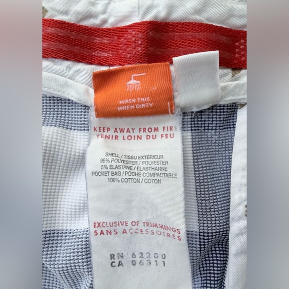 Puma Navy and White Plaid Shorts - Picture 6 of 14